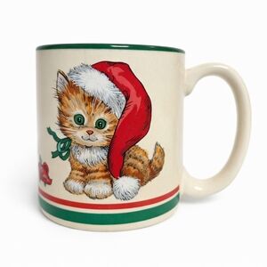 Potpourri Press Vintage Kitten Holiday Coffee Mug